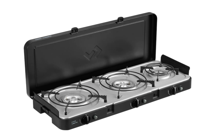 Cadac Dometic Campingkocher mit 3 Brennern, 3 Cook Turbo FFD Deluxe, 50mbar,  303FC-20-DE
